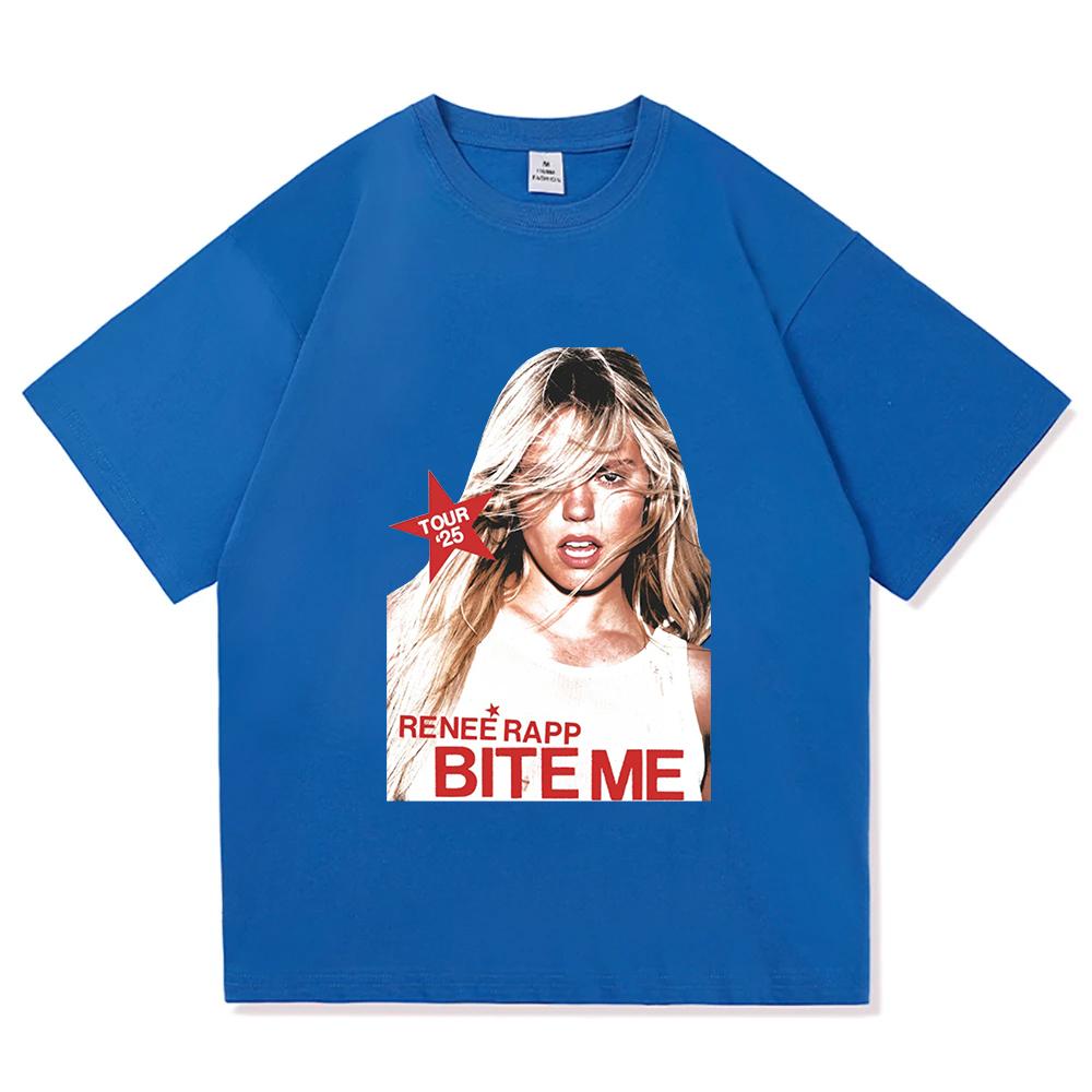 Pink Tour Tee Reneé Rapp Gift for Women and Unisex Unisex T-shirts Comfort Cotton O-neck Short Sleeve Clothes Aesthetic Casual Tops