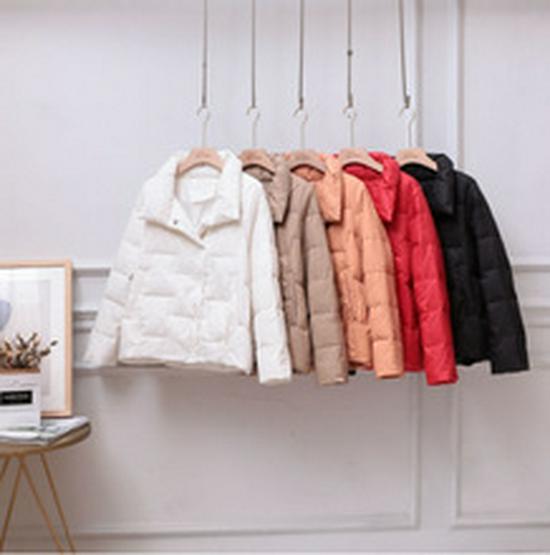 Women's Slim Fit Lightweight Down Jacket - 2023 Autumn/Winter Short Hooded Fashion Coat