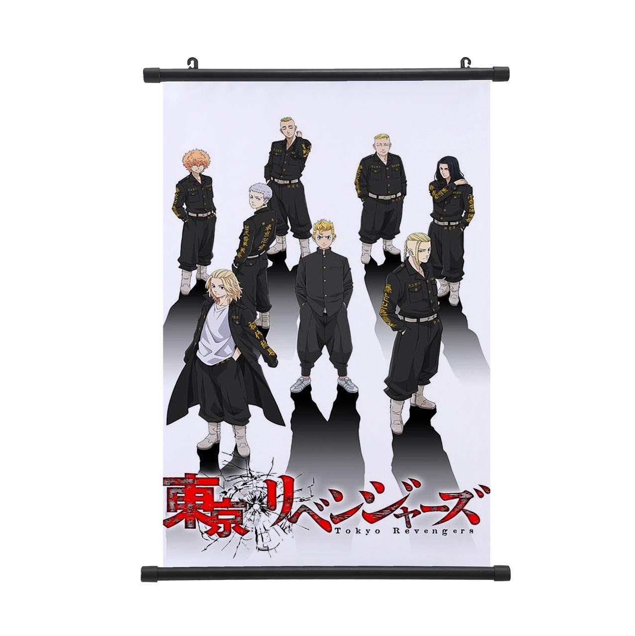 

Аніме Токійські Месники Настінний Постер Майкі Сано Мандзіро Хіната Скрол Домашній Декор Косплей Підвісна Картина 40*60cm білий