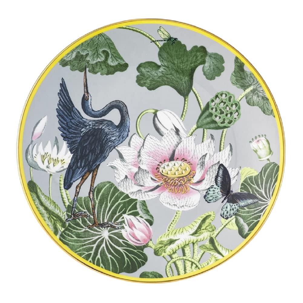 

Wedgwood Wanderlust Water Lily Plate, 20cm, Gray, 1057262, Officially Imported, Perfect as a Wedding Gift