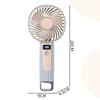 Mini USB Rechargeable Handheld Fan Digital Display 120 Speeds Stand or Handheld Compact Portable Personal Cooling Fan