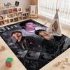 Idol Jin Stylish Black Fashion Indoor Rug Soft Texture Nonslip Carpet For Bathroom Kitchen Home Party Decor Valentine'S Day Gift