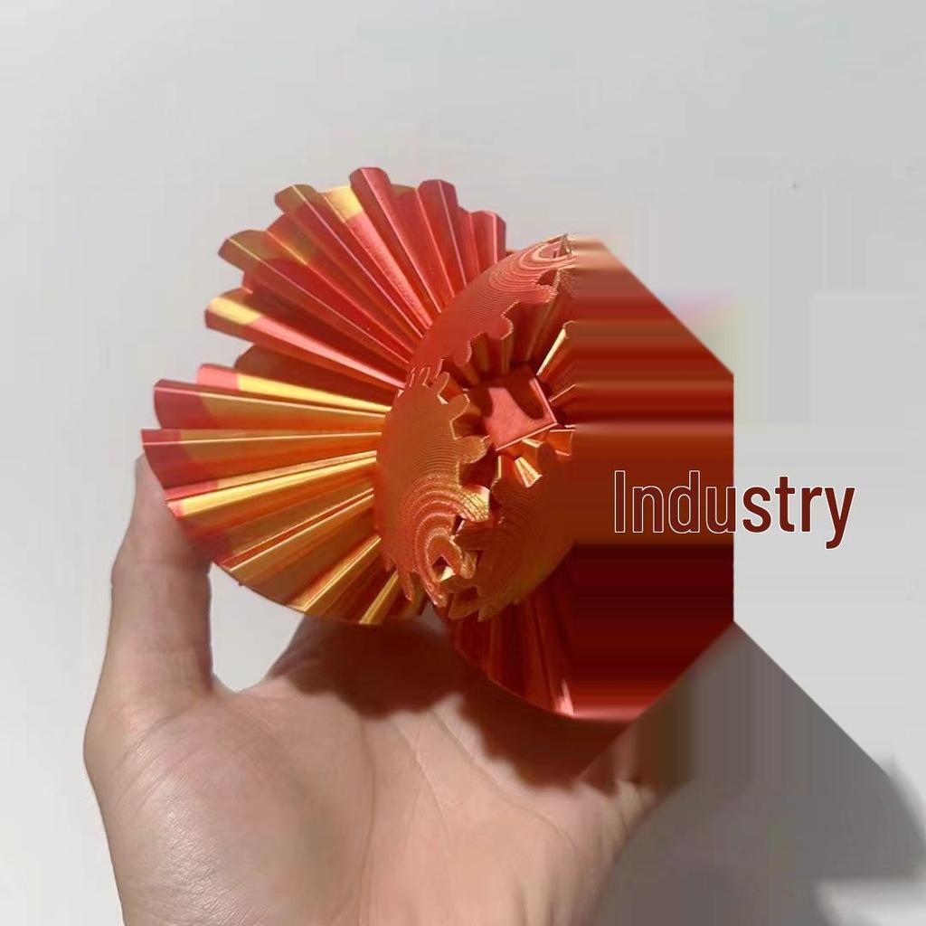 3D Printed Rotating Gear Ball Toy
