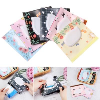 1Pc Carino Baby Wet Wipes Bag Flip Cover Scatola di fazzoletti Moda Utile Sacchetto Cosmetico Prodotto per Bambini Passeggino Custodia per Il Trasporto Accessori