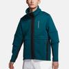 Jordan 23 Engineered Patchwork Packable Hoodie Fleece-Lined Zip-Up Jacket Men Outerwear Blue BQ5766-347