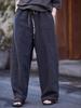 Women's Retro Summer Patchwork Elastic Waist Casual Pants