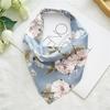 Chiffon Printing Flower Bandana Hair Scarf Headband for Women Vintage Long Ribbon Scrunchie Beach Bandanas Hair Accessories