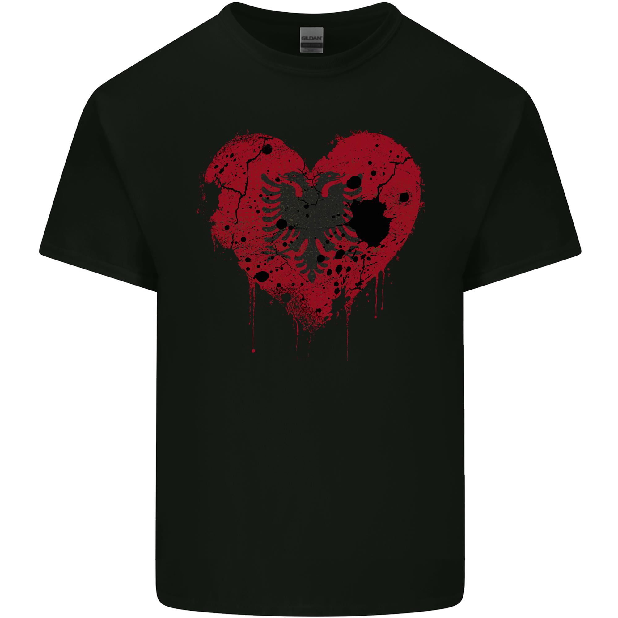 Love Albania Flag Albanian Day Football Unisexs Light Cotton TShirt S