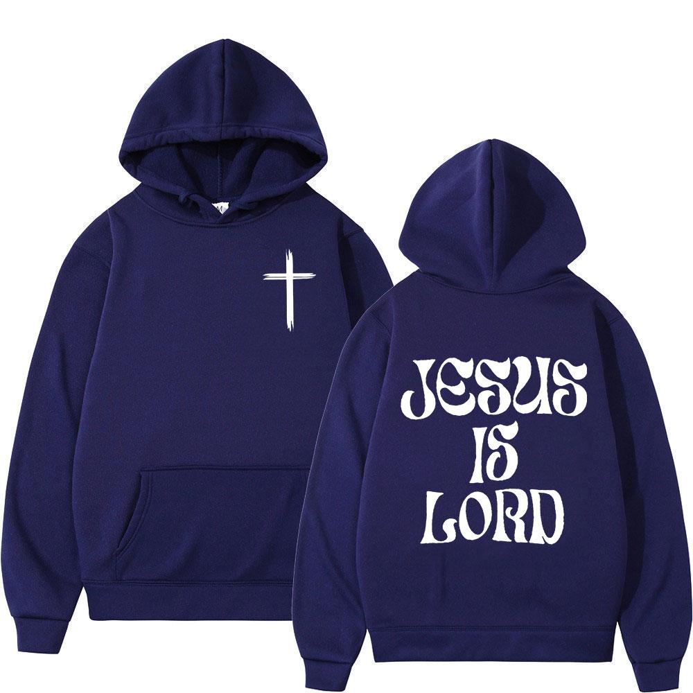 Christus Jesus Ist Herr Bibelvers Hoodies Herren Damen Kleidung Mode Harajuku Sweatshirts Fleece Lässig Langarm Pullover