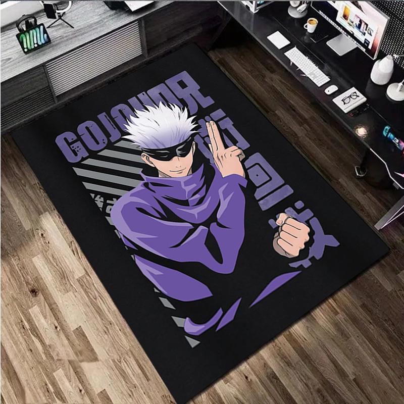 Gojo Satoru Rug - Home Carpet Office Decorative Carpet For Living Room Bedroom Door Mat Floor Rug Computer Chair Area Rug