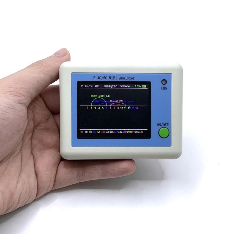 Portable WIFI Signal Scanner 2.4Ghz/5Ghz WIFI Signal Usage Analyzable Router Management Assistant WIFI Signal Tester