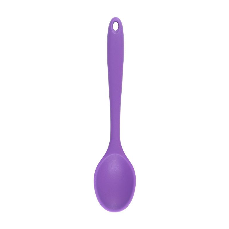 For Better Life 1Pc Soft Silicone Spoon Stirring  Long Handle Tableware Cooking Utensils Ladle Kitchen Accessories