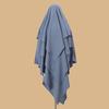 New Poka Khimar Hijab 3 Layer Ramdan Eid Prayer Garment Plain Muslim Long Headcarf Hijabs for Woman Islamic Saudi Turkey Niqab