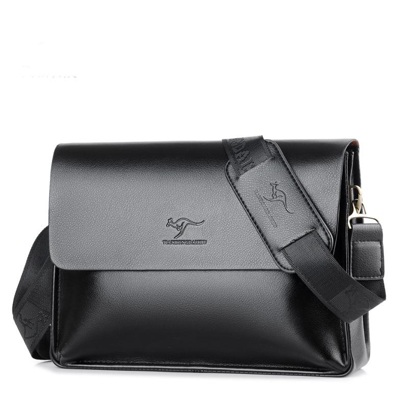 

Мужской горизонтальный деловой портфель и сумка через плечо из натуральной кожи большой вместимости