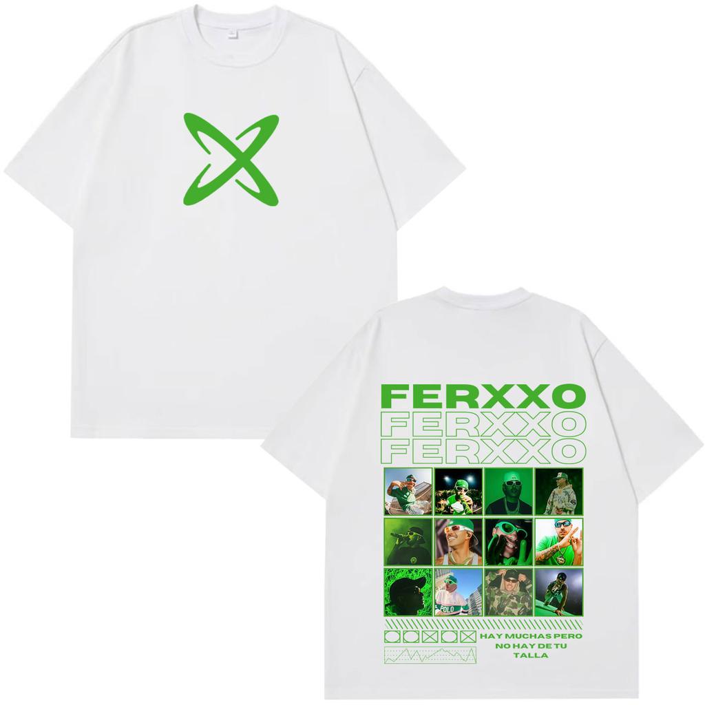Rapper Feid Ferxxo Falxxo Tour 2026 Print Tshirt Unisex Unisex Fashion Hiphop Tshirt Shortsleeved Casual Cotton Vintage Tshirts