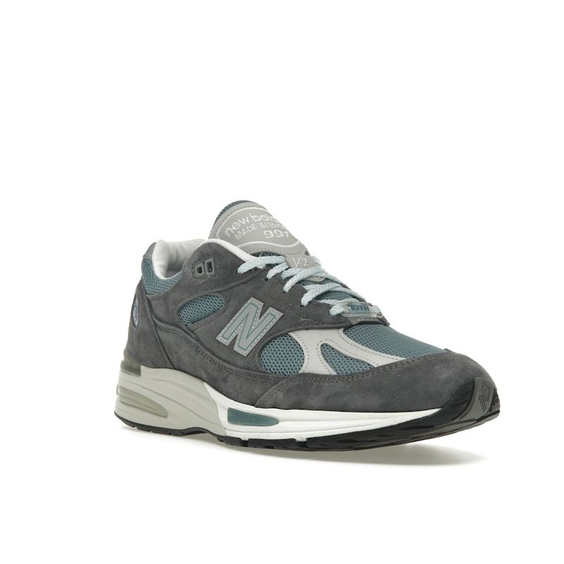 Kith X New Balance 991v2 Made In England Osaka Pack Unisex Sneakers Blue Asphalt Lead U991KH2