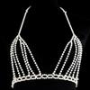 Handmade Pearl Body Chain Women Belly Dance Costume Accessory Wave Design Bra Style