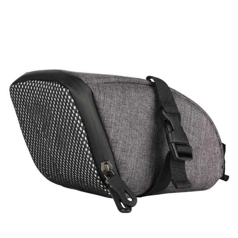 

Water Resistant Bicycle Seat Bag Packs with Large Capacity Under Seat Pouch Cycling Seat Pack for Mountain Road Bikes серый
