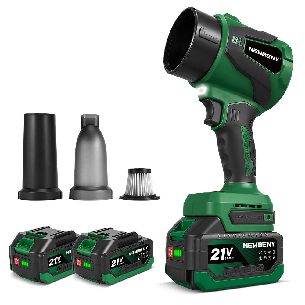 Newbeny 2IN1 Brushless Electric Turbo Blower Jet Fan 650M/S 3000W Violent Car Dryer Snow Dust Blowing Tool For Makita Battery