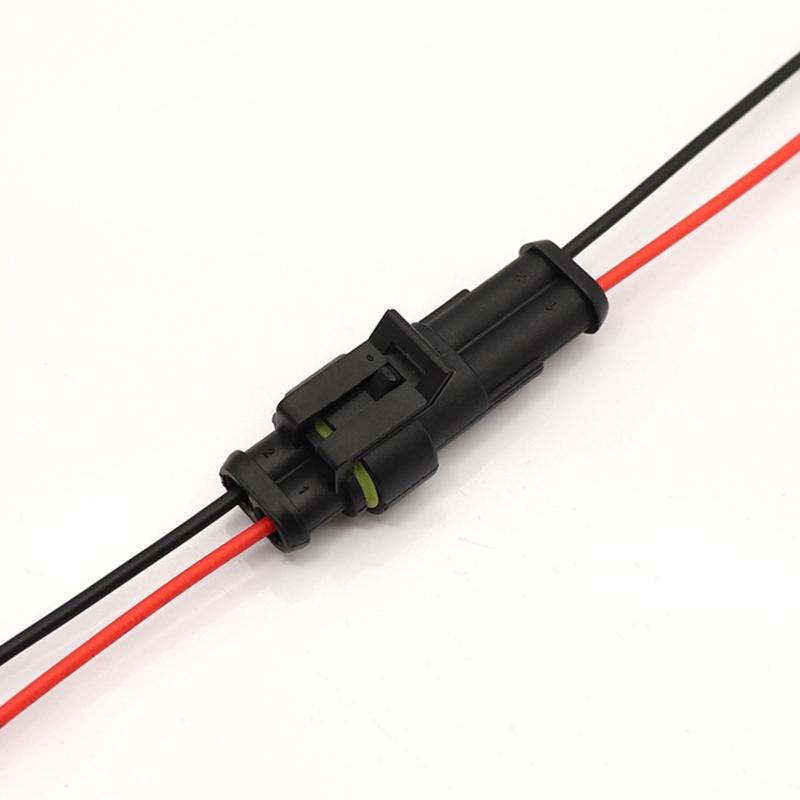 5Pcs Automotive Connector Male Female Electrical Connector Plugs with Wire for Car Truck Boats Other Wire Connection