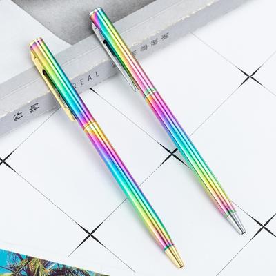 1 Piece Creative Multicolor Metal Ballpoint Business Office School Stationery Supplies