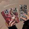 High-end python-pattern phone case suitable for iPhone 16, 17 Pro Max, with lens film, iPhone 14, European and American style, personalized hard case