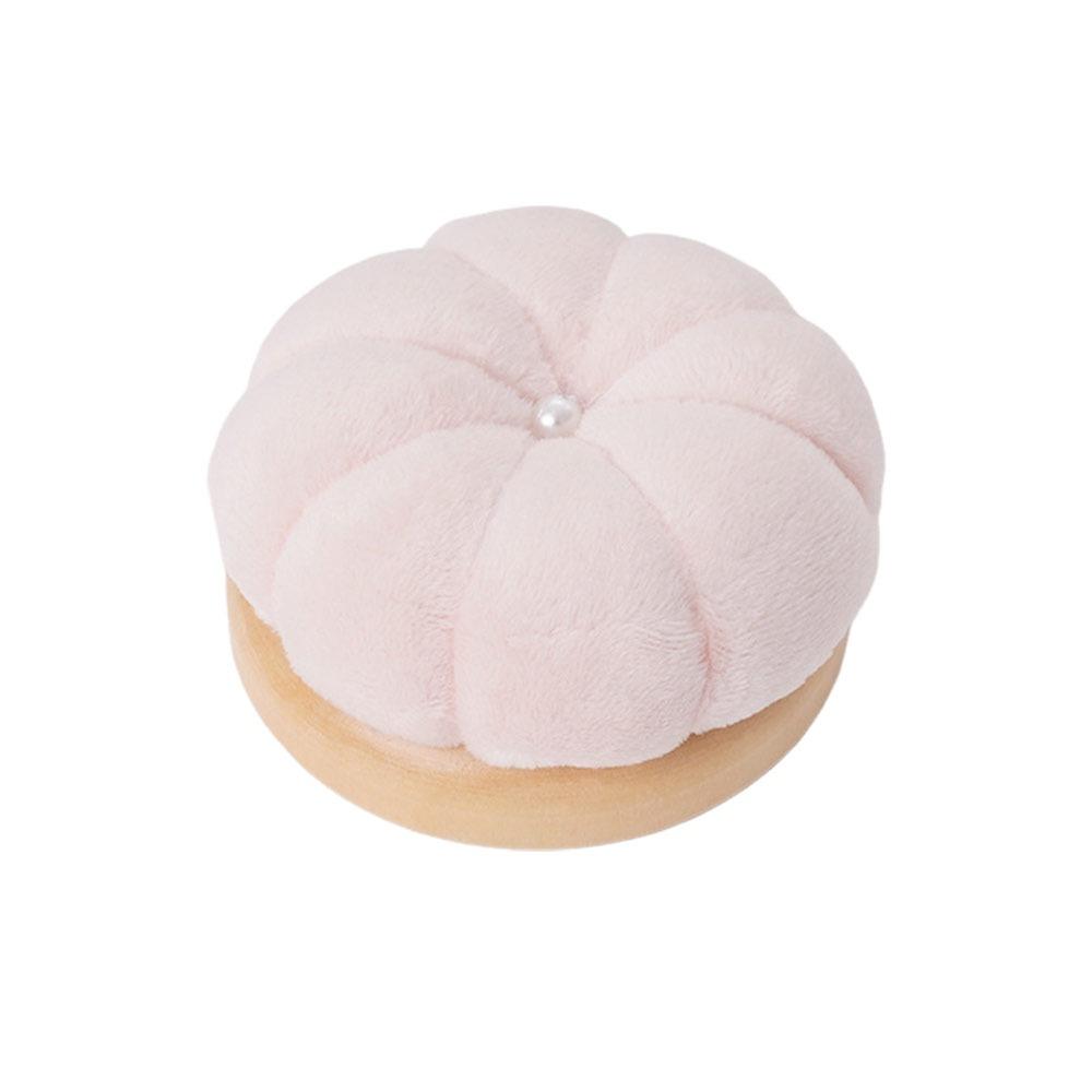 

Creative Pumpkin Pin Cushion with Wooden Base Solid Color Pumpkin Shape Needle Pincushions DIY Craft Pumpkin Shape світло-рожевий колір