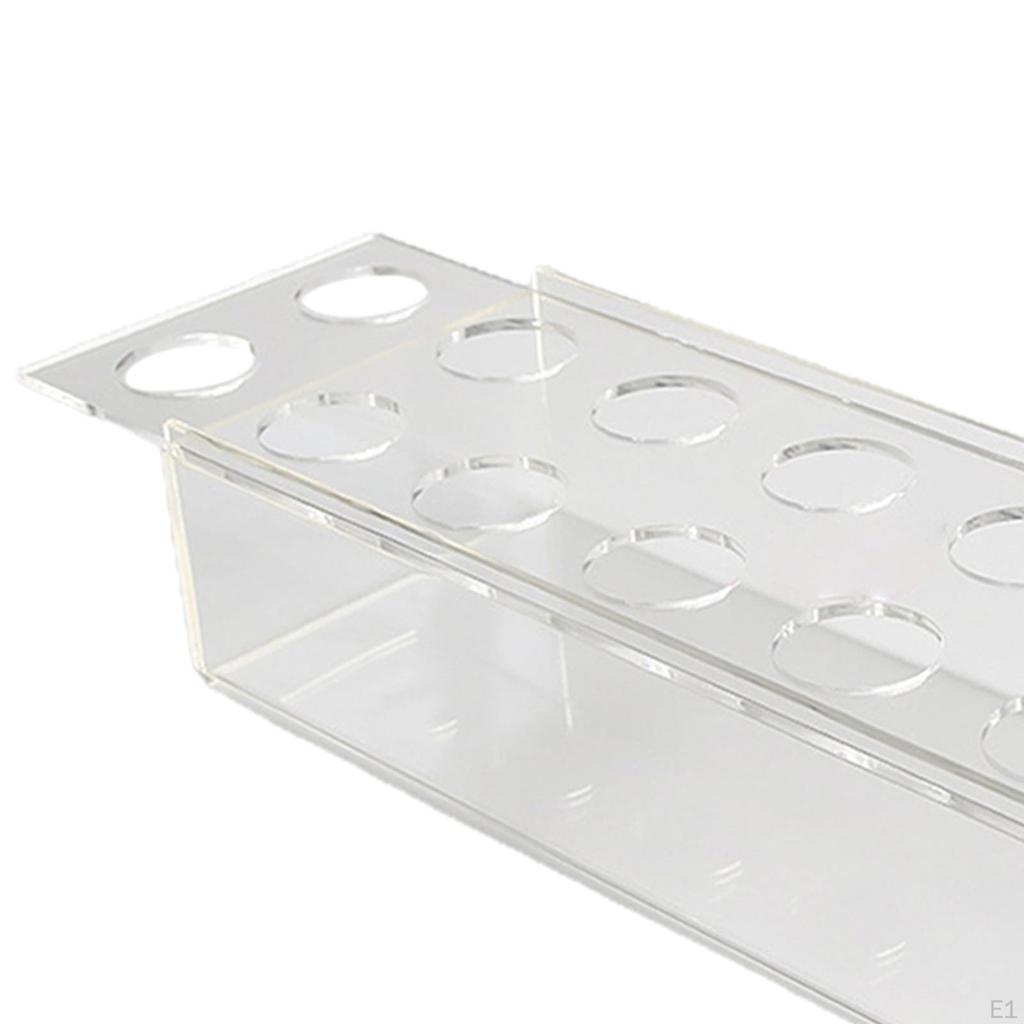 Akrylová obdélníková váza na květiny Nádoba Dekorativní květináč Květináč Dlouhý Umělecký pro