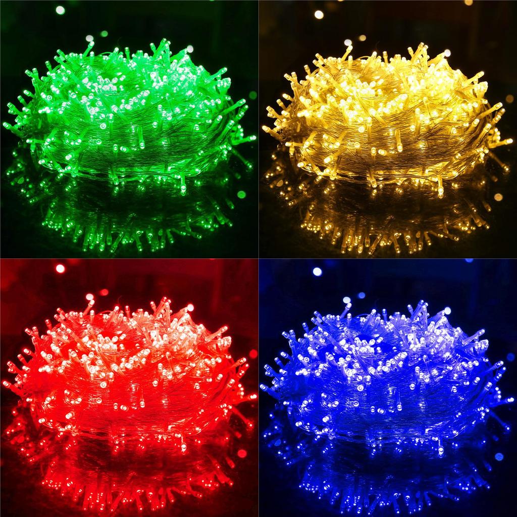 LED řetězová světla Venkovní Vánoční Kempingová Zahrada Dekorace S Osmi Režimy Pro Sváteční Oslavy