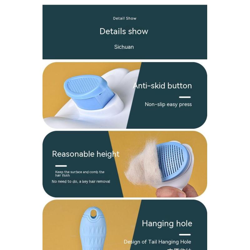 Cat Comb Dog Hair Cat Brush Comb Artifact Cat Hair Cleaner Hair Removal Cat Dog Special Pet Supplies
