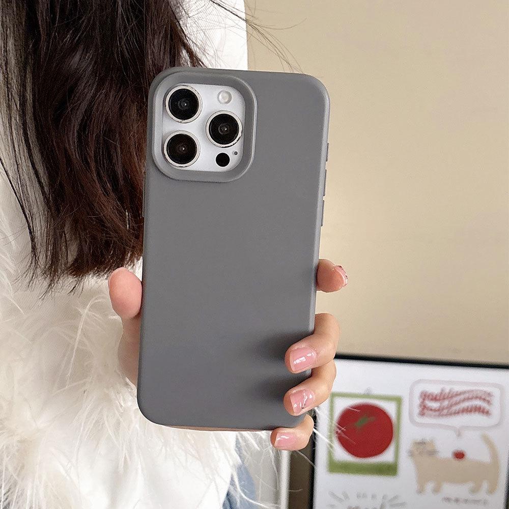 Minimalist iPhone 12-16 Protective Case: Soft Shell, Macaron Colors