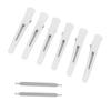 6Pcs Professional Hair Clips NonSlip Dividing  bill Hair Clips for Hair Cutting Styling(White )