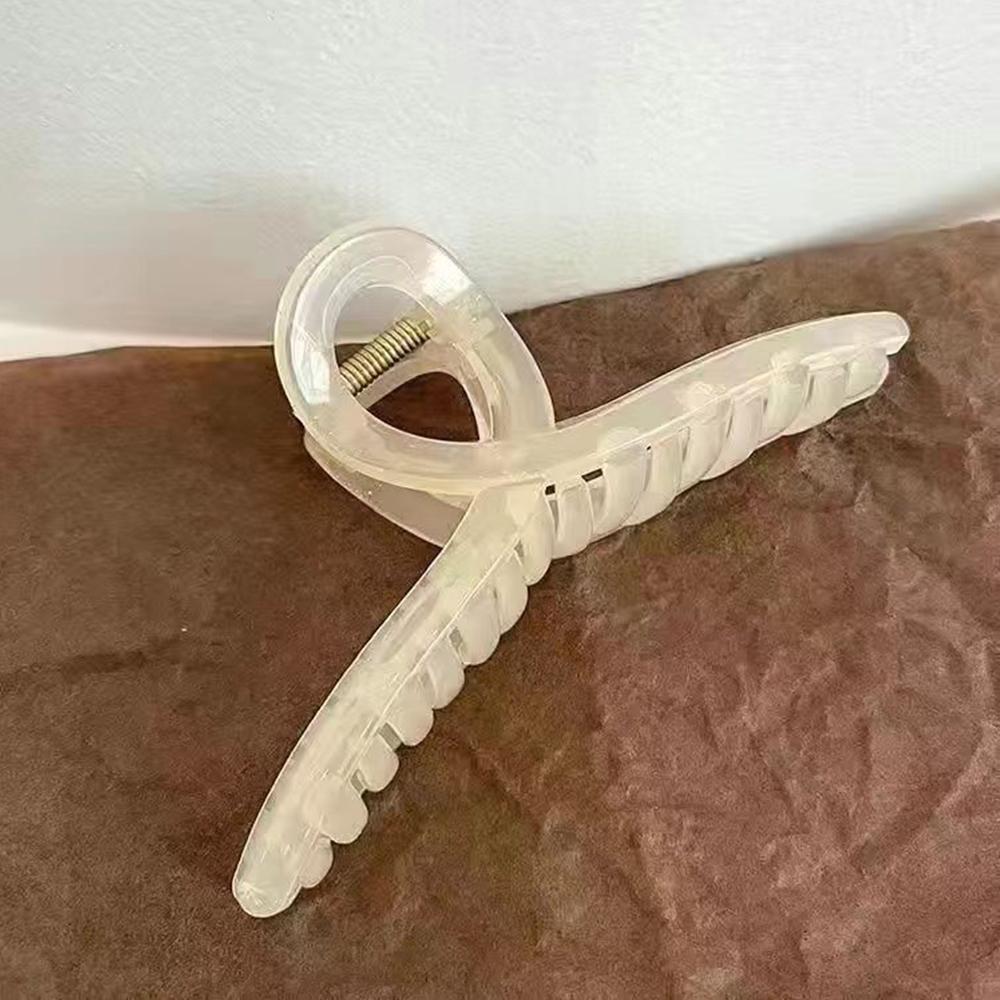 

Cwllrn Acrylic Hair Claw 13Cm Size Korean Simple Design For Women Long Hair Three Colors Hair Clip Accessory High Quality Quality
