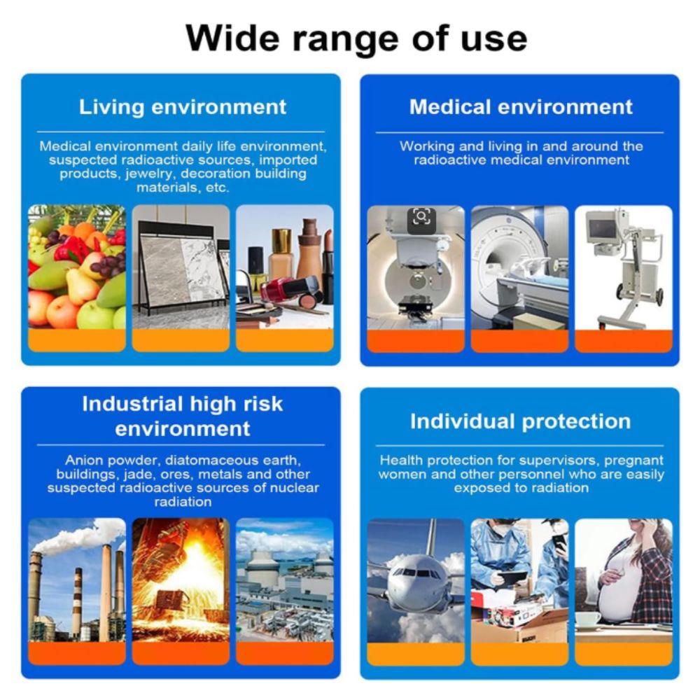 Pen Type Nuclear Radiation Detector Handheld Dosimeter 48mm Geiger Counter  Radiation Detection