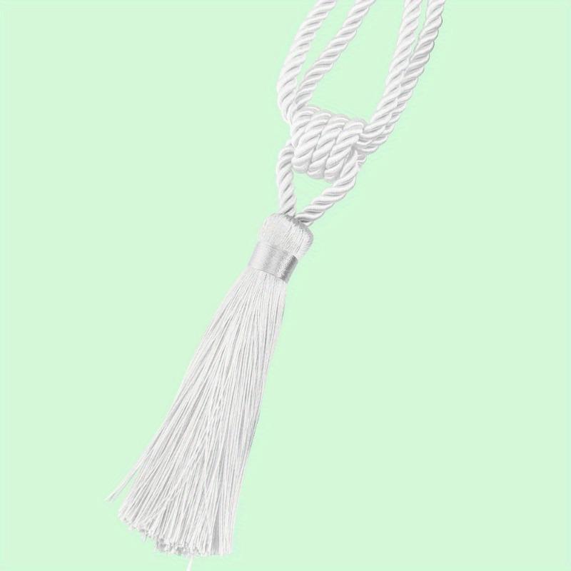 2pcs Handmade Tassel Curtain Tieback Room Accessories Gold Curtain Buckle Rope Home Decoration Holdback Window Fringe