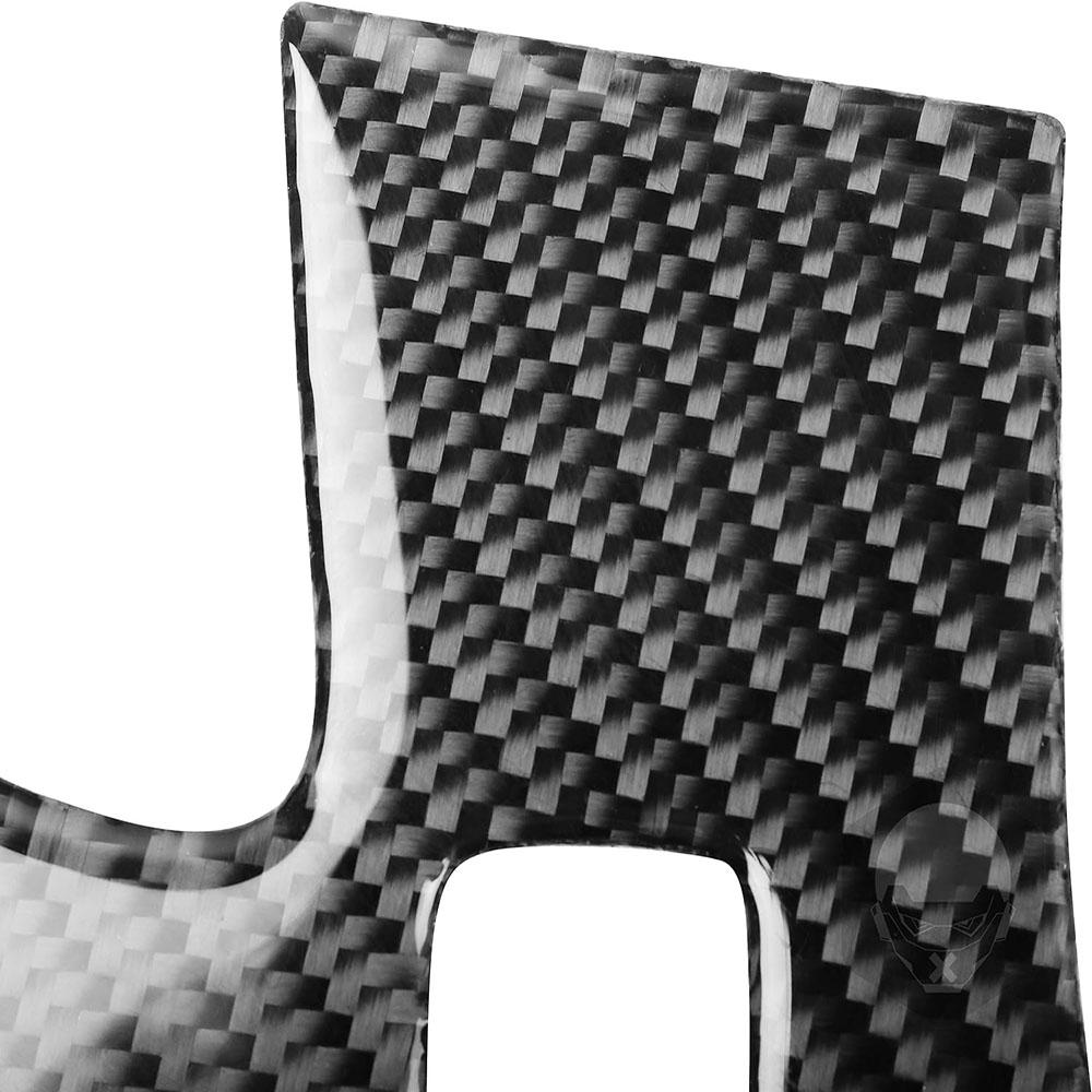 Carbon Fiber Interior Door Lock Panel Trim Sticker For Chevrolet Corvette C6 2005-2013