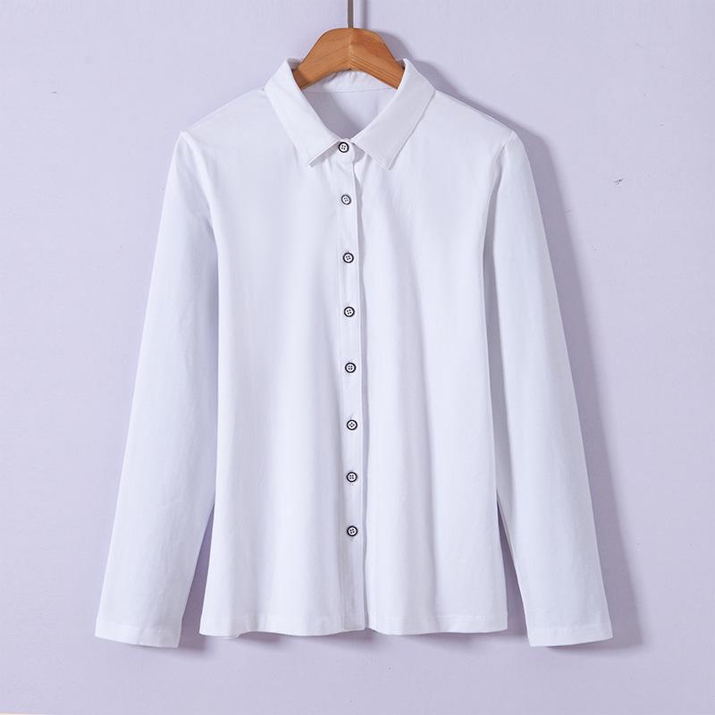 

Женские футболки Весенние рубашки с длинным рукавом Женские хлопковые топы Модные трендовые рубашки-рубашки XXXL