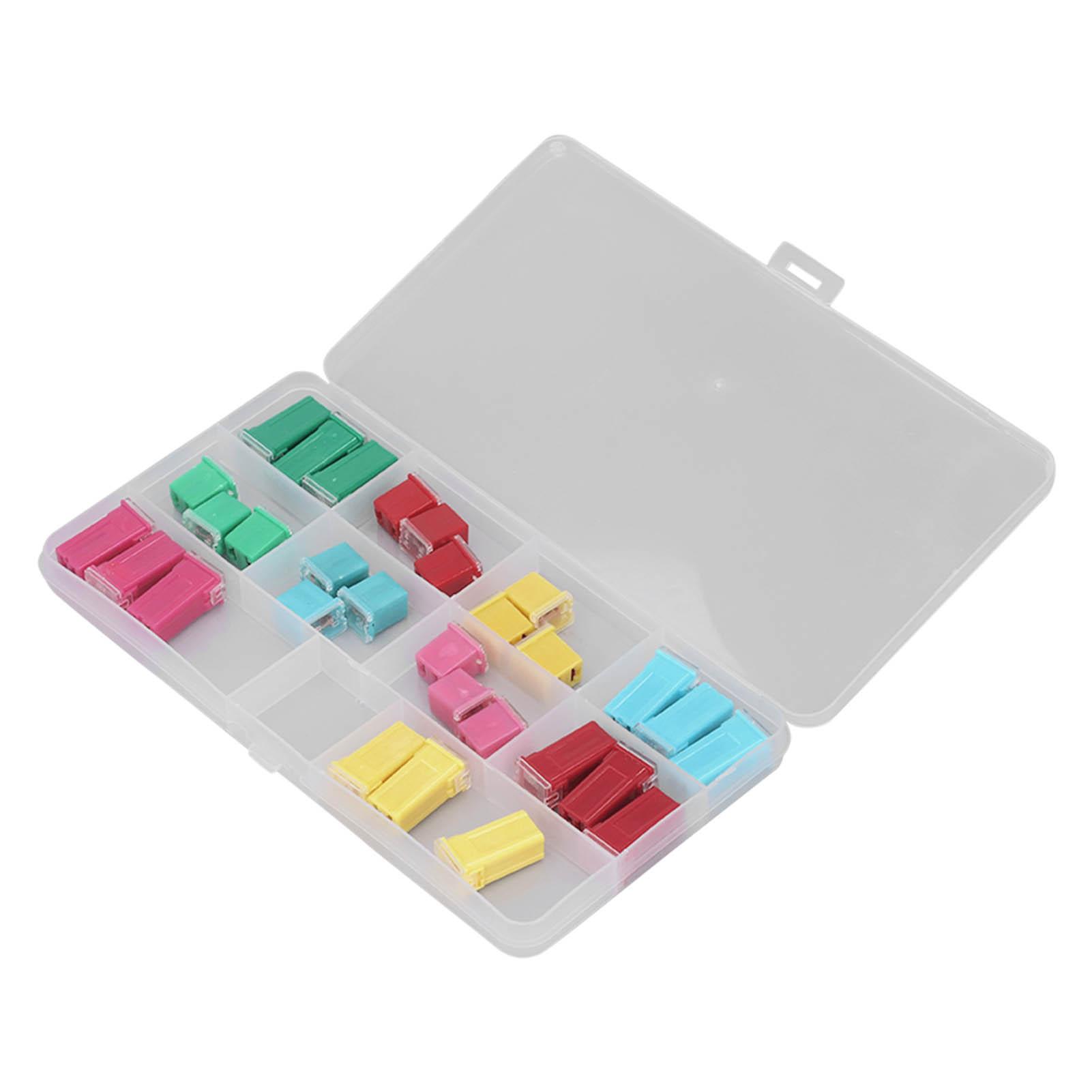 

Набор автомобильных предохранителей, 30 шт., ассортимент, аксессуары для электрики в форме коробки с пластиковым боксом, 2060А 32В