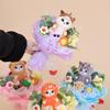 Kawaii Mofusand Shark Cat Plush Toys Keychain Creative Handmade Bouquets Stuffed Doll Christmas Vanlentine Birthday Gifts