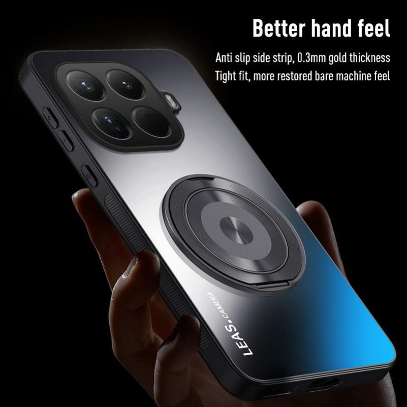 AG Matte Back Panel Metal Magnetic Bracket Case For Xiaomi 15T Pro 15t Mi 17 Pro Max 17 pro 15s 15 Ultra 14T 14 13T 13 12t Cover