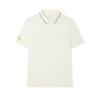 Fashion Casual Short Sleeve Polo Shirt Men Tops Egrets-White F11M518104FWT