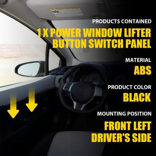 For 2012-15 Toyota Yaris Hatchback 2 Door Left Power Window Switch Panel Trim EK