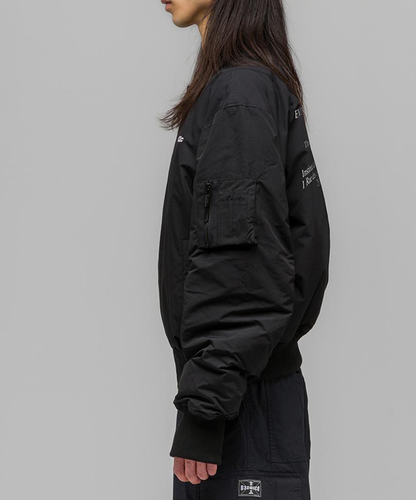 032C (U) Guest List Classic Bomber Jacket Black