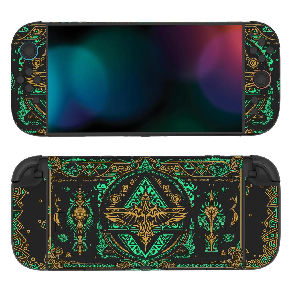 PlayVital Nintendo Switch 2 Console and Protective Sticker Set with Customizable Vinyl Dock Grips Stickers (2025) Joy-Con (2 Sets) Stickers, &