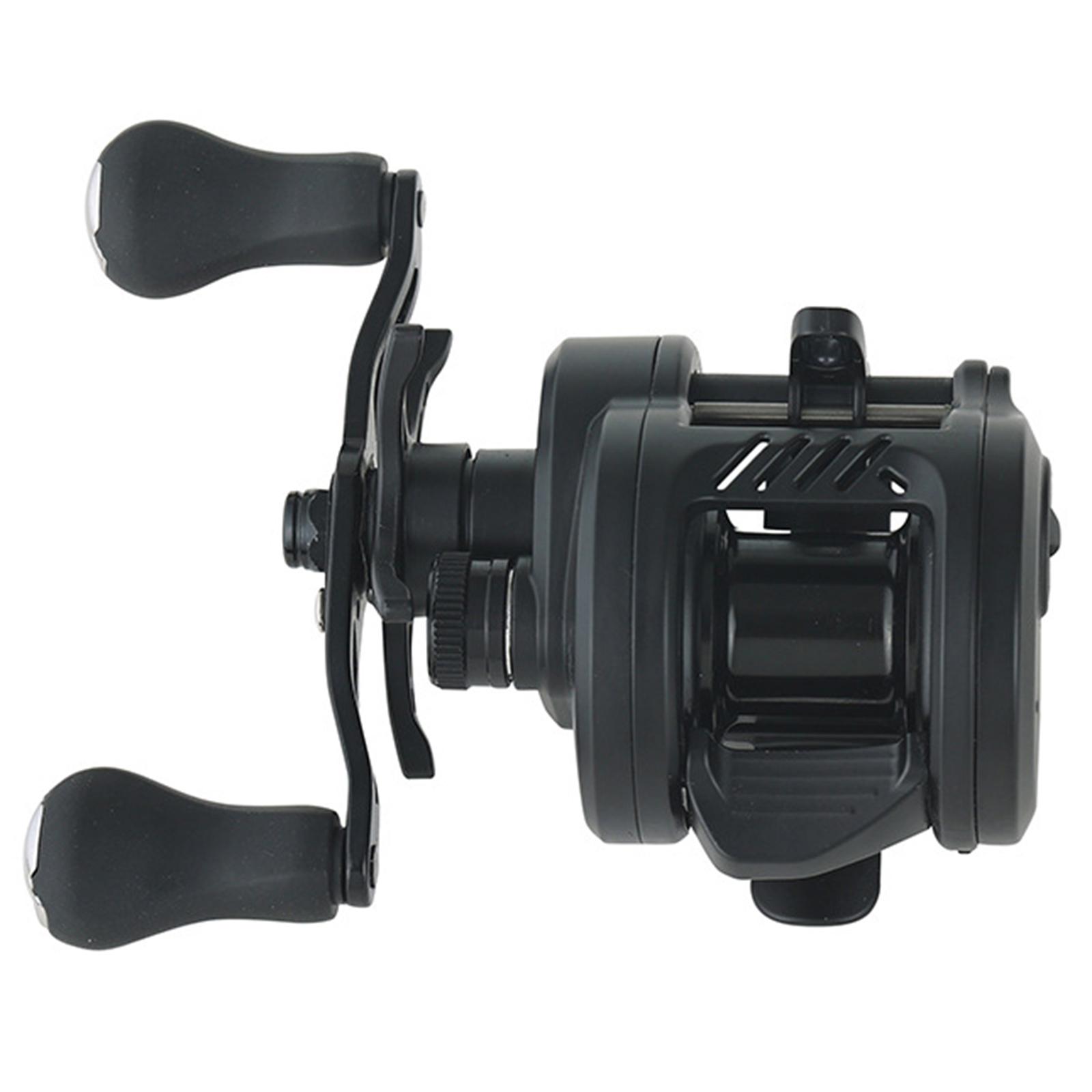 DC Baitcasting Reel Long  Self‑Charging Smooth Casting Sound Anti Backlash 7.2:1 Ratio Versatile for Freshwater Saltwater
