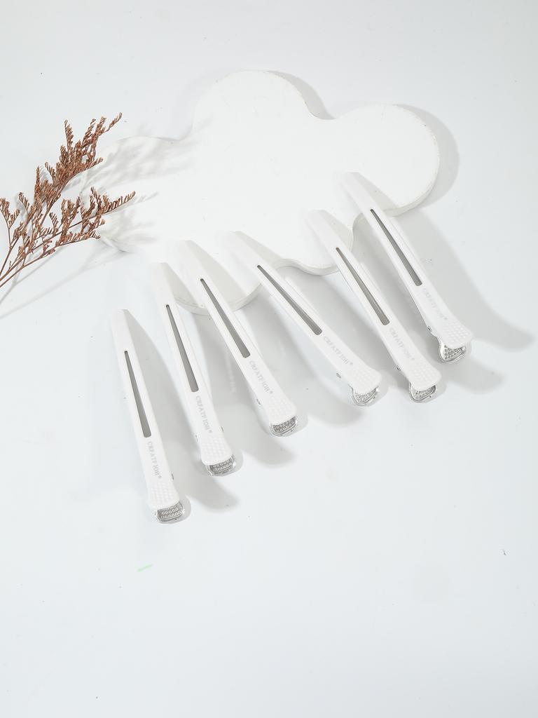 6 Pieces/set of Non Bent Hair Clips Hair Clippers Crocodile Hair Clips Hair Salon Styling Tools Hair Accessories
