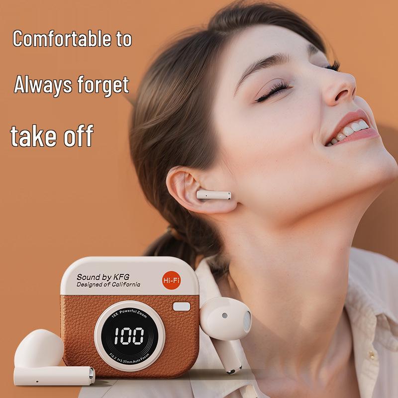 Retro Q86 Bluetooth Earphones: Half-in-Ear, Noise Cancelling, Sports-Ready, Long Battery Life
