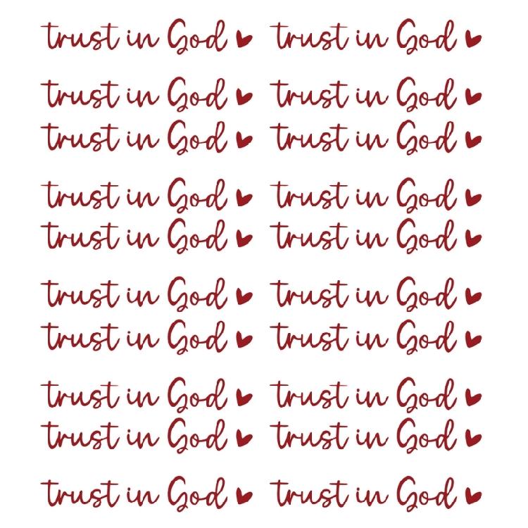 20pcs Trust In God Mirror Decals Spiritual Car Window Stickers Trust In God Rearviews Decals Car Spare for Car Mirrors