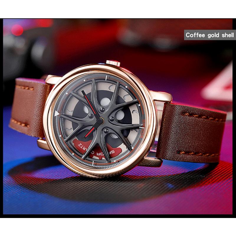 SANDA New Time To Work Fashion Personality Men's Watch Creative Student Sports Belt Watch