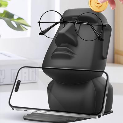 Suport de telefon și suport pentru ochelari 3 în 1 Decorațiune de birou Cadou unic pentru Ziua de naștere Paște Ziua Mamei Decor drăguț pentru birou Nou